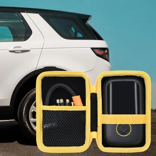 Vista 7 de Estuche de viaje rígido de Aenllosi compatible con inflador de neumáticos portátil Fanttik X8, organizador de compresor de aire para tubo de aire