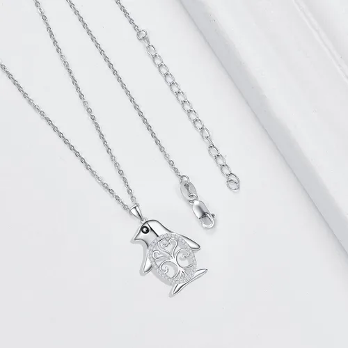Vista 3 de Sterling Silver Animal Necklace for Women Girls Valentine's Day Birthday Party Jewelry Gifts with 18''+2'' Chain