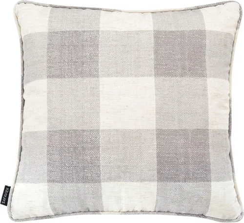 Vista 6 de SAFAVIEH Home Collection Fernla - Sofá rectangular a cuadros de 12 x 20 pulgadas, color azul y blanco, para sala de estar, dormitorio, almohada