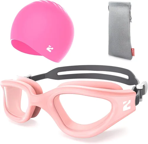 Vista 26 de ZIONOR Gafas de natación para adultos, G1 Air con protección UV antivaho y a prueba de fugas, ajuste cómodo para adultos, hombres y mujeres, incluye