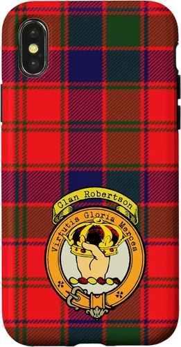 Vista 5 de Robertson Clan Scottish Crest and Tartan Case for iPhone 16