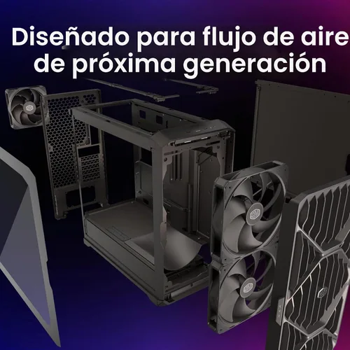 Vista 3 de Cooler Master HAF II 500 ATX PC Case, High Airflow Dual 220mm + 180mm Fans