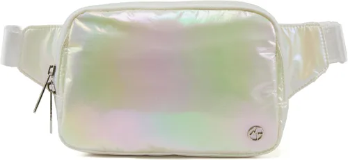 Vista 22 de Bolsa de Cinturón Pander Grande 2L, Riñonera de Nylon para Mujeres y Hombres con Correa Ajustable Negro Onyx