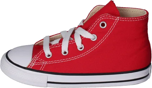 Vista 2 de Converse Chuck Taylor All Star - Tenis altos de lona, para niño, rojo, 8 bebé mayor(de uno a dos años)