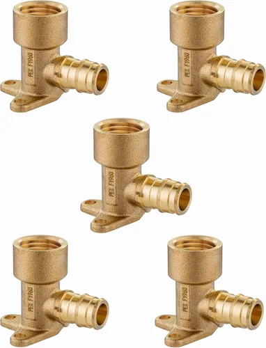 Vista 11 de EFIELD Pex A Expansion - Codo de latón de flujo completo de 1/2 "x 1/2" hembra NPT Drop-ear, ASTM F1960 (PEX1960116)