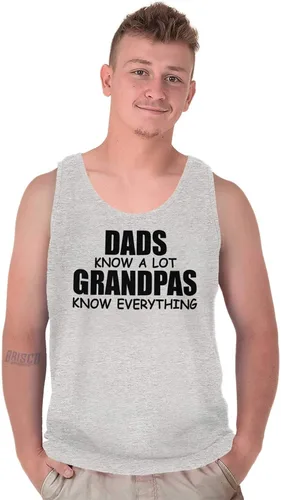 Vista 6 de Dad Knows A lot Grandpa Everything - Camiseta sin mangas para hombre