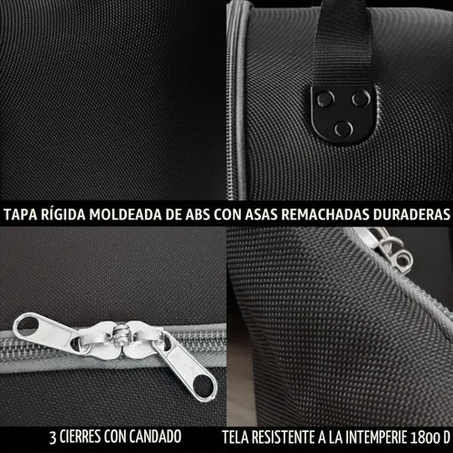 Vista 9 de CaddyDaddy Enforcer Golf Travel Bag Crush Resistant Hard Top Protection Gris