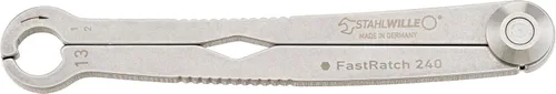 Vista 12 de Stahlwille 41100808 Llave de trinquete, FastRatch, hecha de acero inoxidable endurecido y templado, utilizada para apretar/aflojar tuercas y pernos