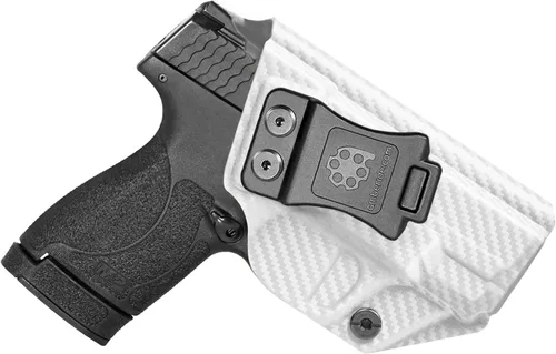 Vista 10 de Amberide IWB Funda Kydex para Smith & Wesson M&P Shield Plus/Shield M2.0 / Shield M1.0 3.1 pulgadas, transporte oculto, opciones MOS y no MOS