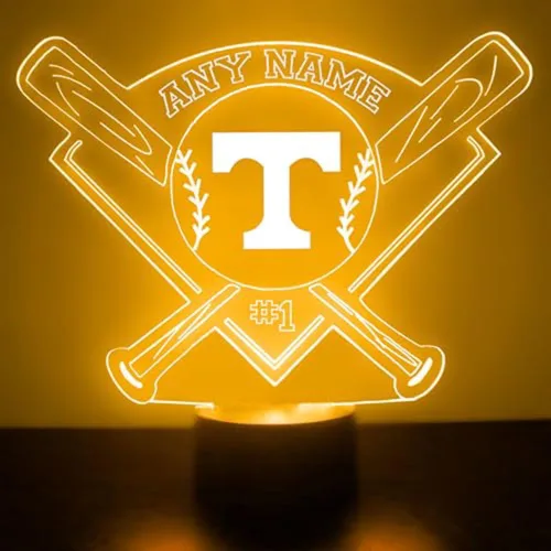 Vista 14 de Lámpara de luz nocturna personalizada con logotipo de la universidad de Tennessee Volunteers College con control remoto - 2
