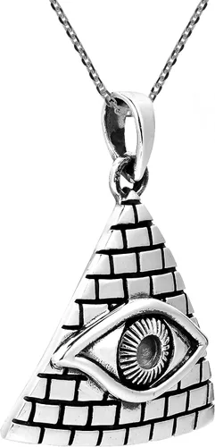 Vista 2 de Collar de plata de ley 925 All Seeing Eye of Providence, Plata esterlina, no conocido