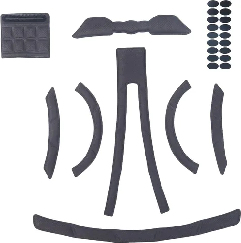 Vista 10 de Kit de almohadillas de espuma con relleno interior de cascos, esponja sellada, forro protector para ciclismo, equitación, carreras, bicicleta