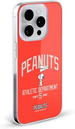 Vista 2 de Head Case Designs Peanuts Snoopy Athletic Department Varsity Sports - Carcasa rígida compatible con Apple iPhone 15 Pro Max Departamento Atlético