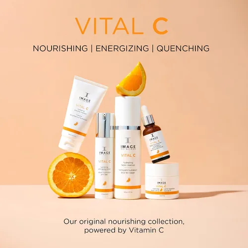 Vista 7 de IMAGE Skincare, VITAL C Crema reparadora hidratante, crema de noche facial con ácido hialurónico, tamaño Discovery, 1 onza