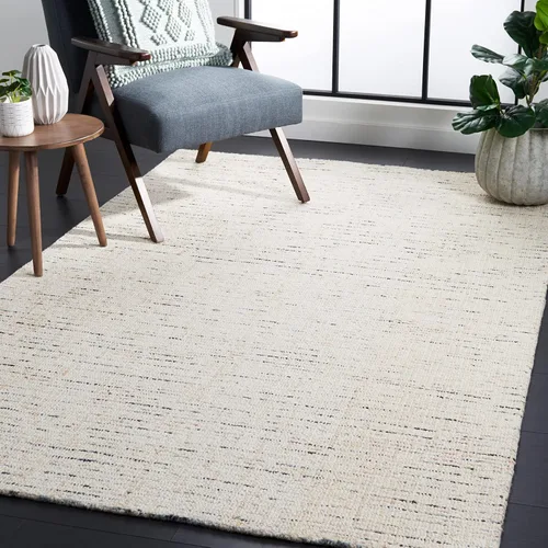 Vista 62 de SAFAVIEH Abstract Collection - Alfombra decorativa, 2 x 3 pies, color negro y marfil, lana hecha a mano, ideal para zonas de alto tráfico