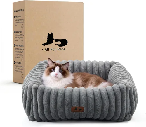 Vista 22 de Cama lavable para perros pequeños y medianos, cama rectangular ortopédica de forro polar de pana para mascotas con funda extraíble y parte inferior