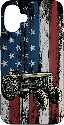 Vista 23 de Patriotic Tractor American Flag Tractor Farm Gift Farmer Case for iPhone 17
