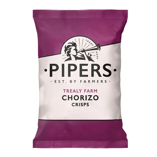 Vista 4 de Pipers Patatas fritas Kirkby Malham Chorizo (paquete de 24)