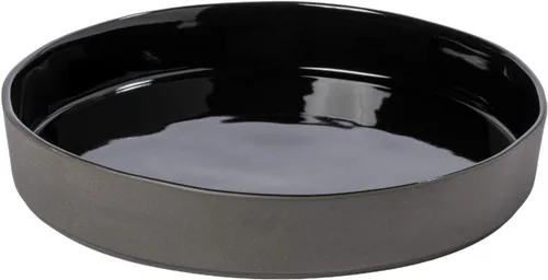 Vista 9 de Costa Nova Plato de pan de cerámica de 6 pulgadas, colección Lagoa Eco Gres, negro, apto para microondas y lavavajillas, acristalamiento seguro