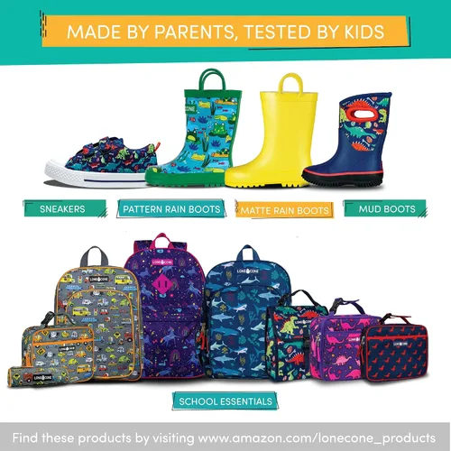 Vista 7 de LONECONE Unisex Toddler Sneakers and Kids' Sneakers in 7 Fun Patterns