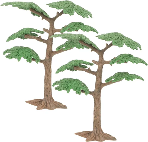 Vista 10 de Toyvian Modelo de árboles ciprés, árbol artificial en miniatura, plantas falsas, árboles de tren para mesas de arena, decoración de escenas