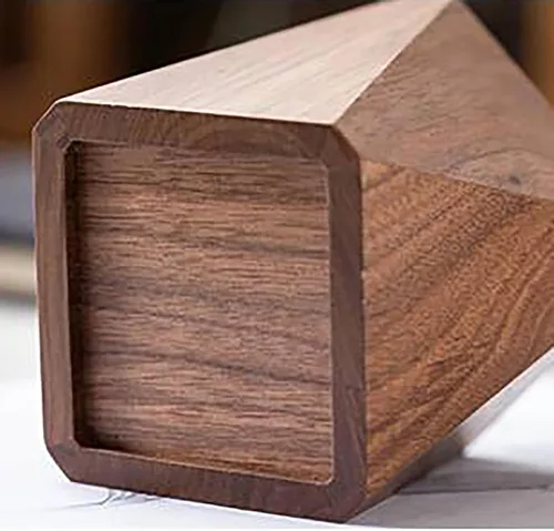 Vista 7 de Sokelinn-six Portalápices de madera de nogal, tazas de soporte de lápiz de madera, organizador estacionario de escritura de escritorio, suministros