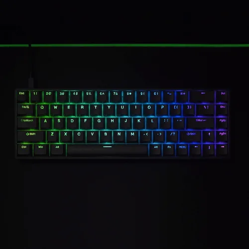 Vista 6 de DrunkDeer G65 Rapid Trigger Mechanical Keyboard Magnetic Switch Gaming RGB PBT Keycap 65% Size 68 Keys Compact Wired USB Black