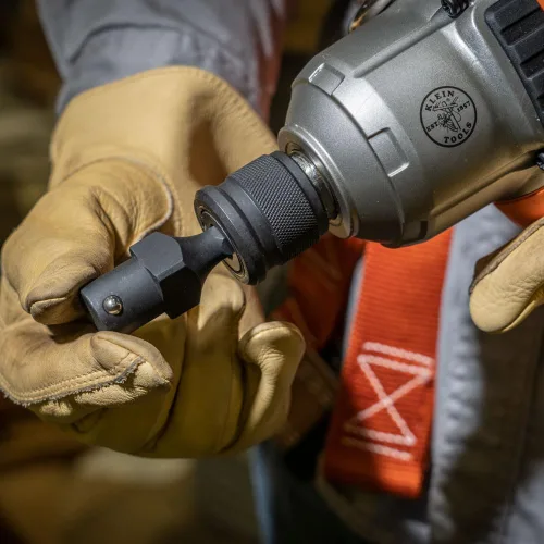 Vista 3 de Klein Tools Adaptador NRHDA para NRHD, adaptador hexagonal de cambio rápido de 7/16 pulgadas con acabado negro resistente al óxido