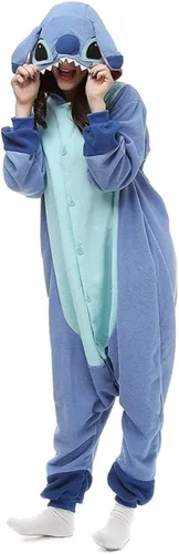 Vista 3 de EunWow Novedoso pijama de una sola pieza de Halloween para mujeres y hombres