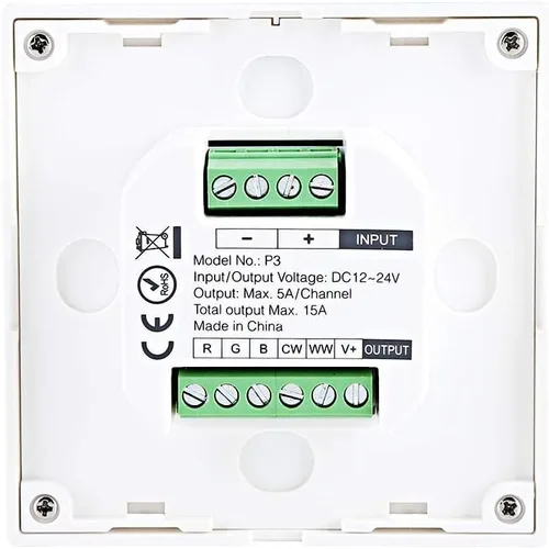 Vista 6 de TOPINCN Panel táctil LED controlador indicador lámpara para RGB/RGBW/RGB+CCT Color cambiante tira luz tira luz controlador