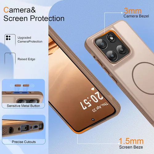 Vista 24 de Jshru Funda para Samsung Galaxy S26 Plus/Galaxy S25 Plus: para Galaxy S24 Plus [compatible con Magsafe] [2 protectores de pantalla HD] cubierta