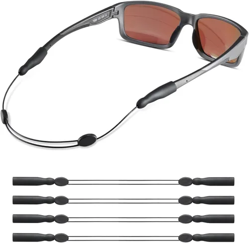 Vista 10 de Correa para gafas, correa ajustable sin cola para lentes de sol y gafas, correas de cable, soportes para gafas alrededor del cuello, cordón