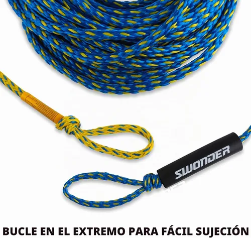 Vista 4 de Swonder Cuerdas de remolque de 2 secciones para tubería, 1-4 cuerdas de 60 pies para tubos remolcables