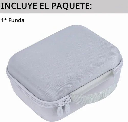 Vista 6 de Estuche de almacenamiento compatible con accesorios DJI Mini 4K Dron, con protectores de hélice y cubierta de palanca de control (gris)