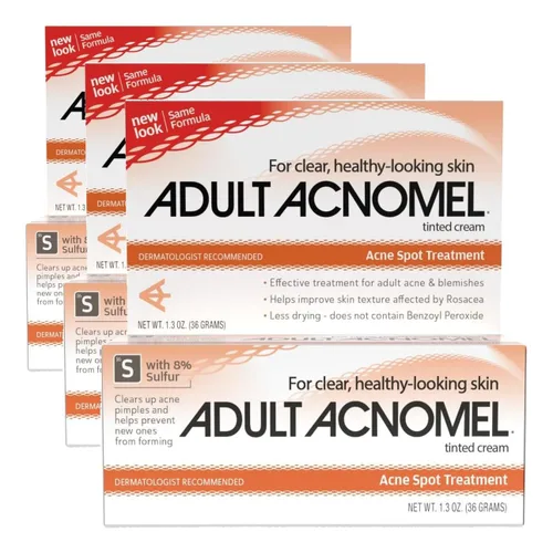 Vista 7 de Adultos acnomel acné medicación Crema 1,3 oz (3 Pack)