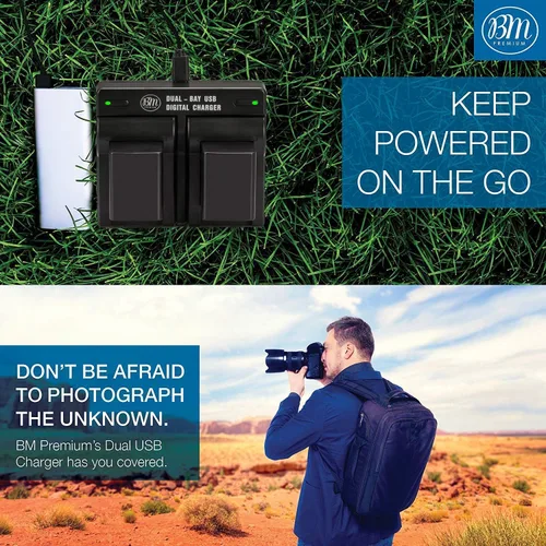 Vista 6 de BM 2 BP-828 Baterías y cargador de batería dual compatible con Canon GX10 HF G30/G40/G50/G60/G70, HF M301/M400, XA10 XA11 XA15 XA20 XA25 XA30 XA35