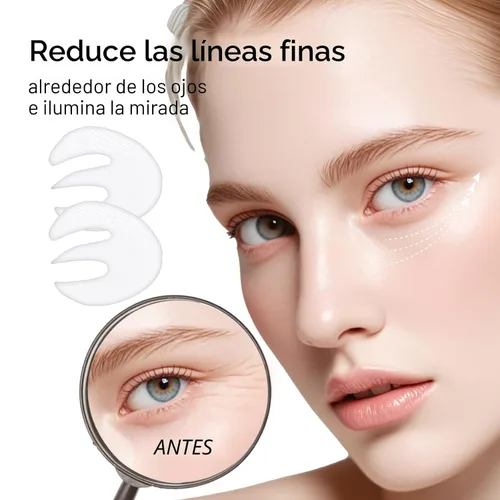 Vista 5 de Novoy - 7 pares de parches de ojos profundos de bio-colágeno – 6 en 1 retinol durante la noche parches para ojeras, hinchazón y arrugas 2%