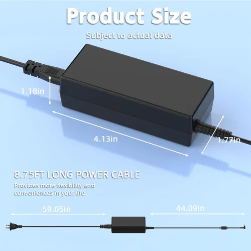 Vista 7 de 45W Laptop Charger Compatible with HP is 13252, L25296 001/002/003/004, 741727-001, 721092-001, 719309-001, 213349-109, 213349-009, HSTNN-DA40