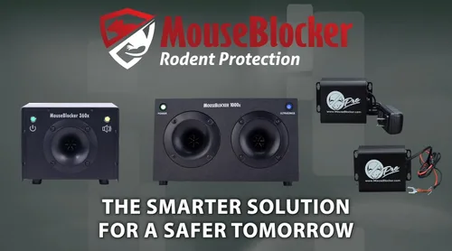 Vista 8 de MouseBlocker 360 Disuasorio de Roedores para Exteriores de Alta Potencia, Bloqueador de Ratones Muy Silencioso que Protege hasta 1000 pies cuadrados