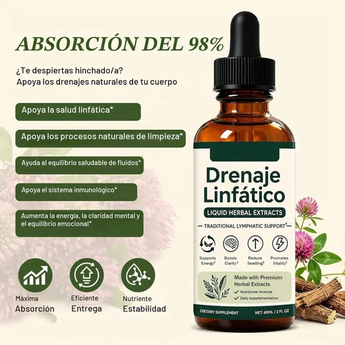Vista 2 de Drenaje Linfático Gotas - Alivio de la hinchazón y desinflado, apoyo