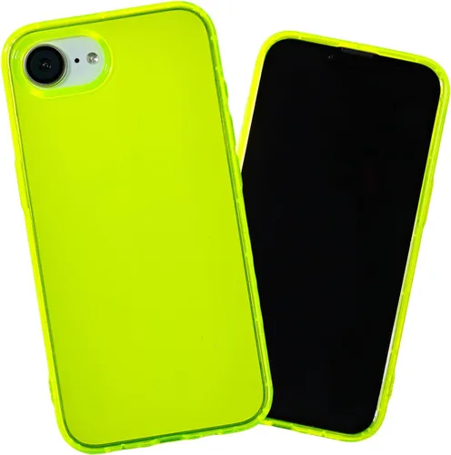 Vista 26 de SteepLab Neon Highlighter - Funda para iPhone 12 Pro Max, funda Grippy Jelly con bolsillos protectores de aire (amarillo neón llamativo)