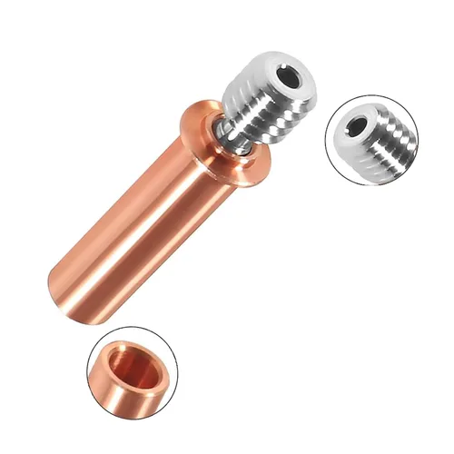 Vista 6 de DIANN 4 piezas CR6 SE Bimetálico Heatbreak Actualización Todo Metal Heatbreak Aleación Titanio y Cobre Bimetálico Garganta Boquilla para Impresora