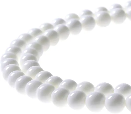 Vista 32 de MJDCB Cuentas sueltas de piedras preciosas naturales de aguamarina redondas para hacer joyas con abalorios espaciadores, tira de 15 pulgadas
