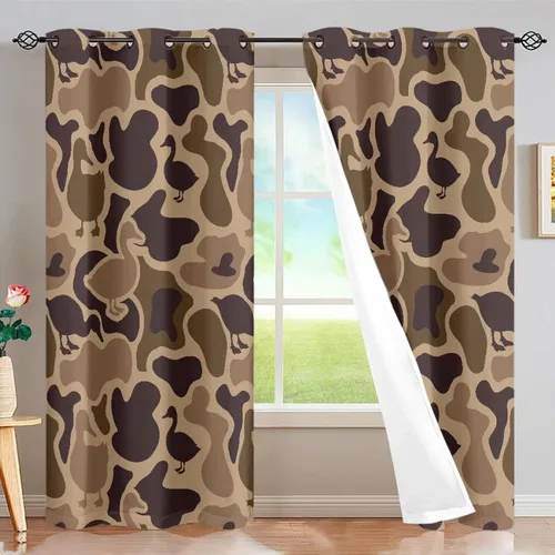 Vista 81 de Dreaweet African Tribal Blackout Curtains 63 Inch Long 2 Panels Set Bohemian Ethnic Geometric Grommet Top Thermal Insulated Curtains for Living Room