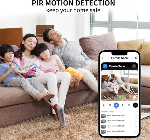 Vista 7 de Mini cámara de seguridad 4K WiFi cámara inalámbrica pequeña inteligente portátil HD cámara de niñera con detección de movimiento en la nube
