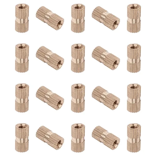 Vista 84 de Tuercas moleteadas de rosca hembra M2x3mm OD Tuercas de inserción roscadas de latón Tuercas de incrustación hidráulicas soldadas juntas Kit surtido