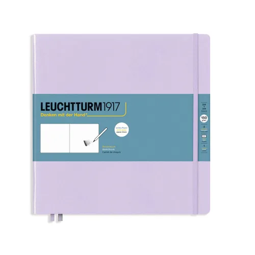 Vista 22 de Leuchtturm1917 - Medium A5 Hardcover Sketchbook (Black) - 112 Pages of 150g/m² Paper Negro