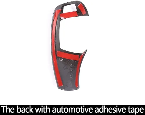 Vista 2 de Cubierta de la cabeza de la perilla de palanca de cambios de plástico ABS para BMW X5 X6 E60 E70 E71 2008-2013, serie 5 2008-2010