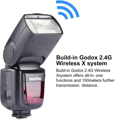 Vista 4 de Godox VING V860IIC TTL - Kit de flash de iones de litio para cámaras Canon