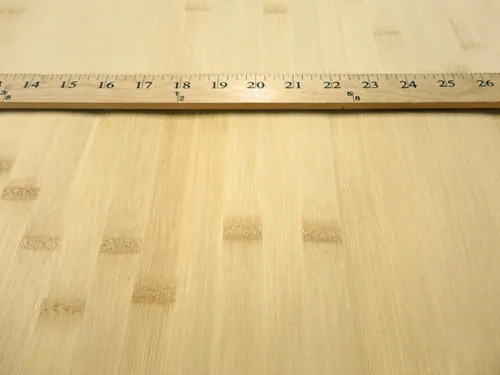 Vista 4 de Chapa de madera de caña ancha rubia natural de bambú 24" x 48" en la parte trasera fina de vellón VH